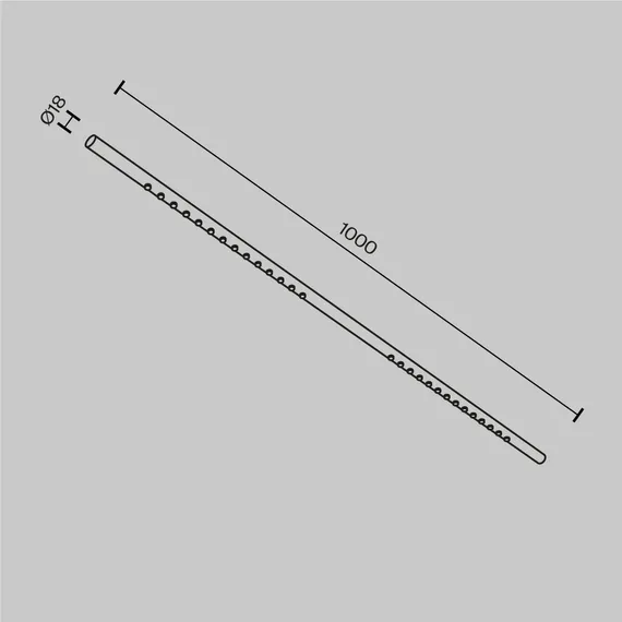 Светильник Точки / Points для системы освещения Axity 3000/6000К 24Вт 36° Technical c101cl-l1000-24w3-6k-b
