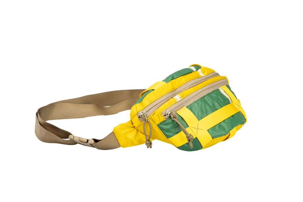 Сумка Stratopacks поясная SP-S1273 зелено-желтая