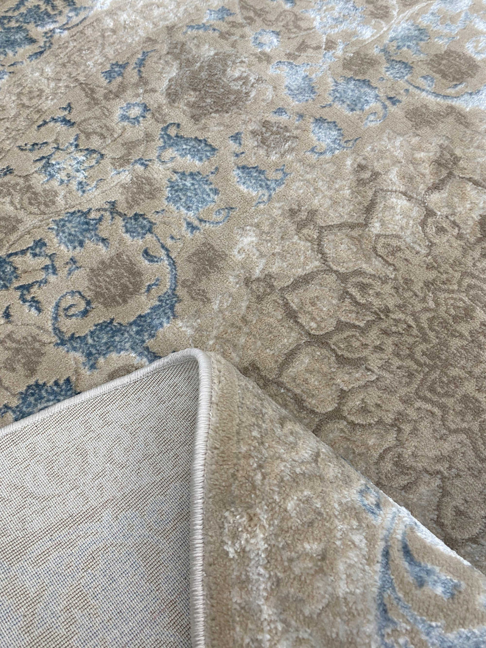 Ковер Califa A5176B/LS4 beige Coken/L.Bule Круг