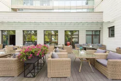 "Капучино" кресло из искусственного ротанга, цвет соломенный