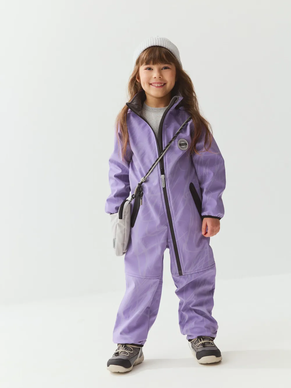 Комбинезон Softshell демисезонный "Лаванда"