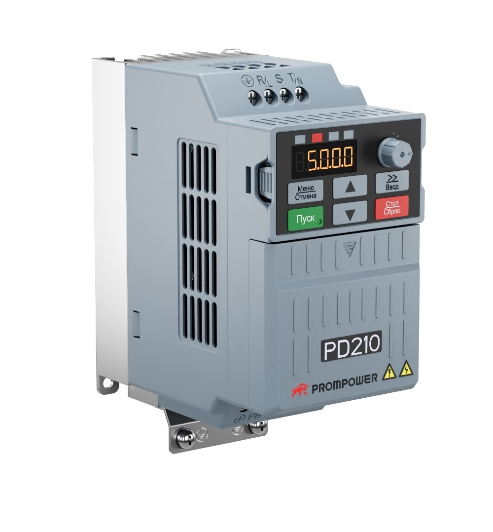 Частотный преобразователь 0.4/0.75кВт, 380В, 1.5/2.5А, Prompower - PD210-A4004B, Серия PD210