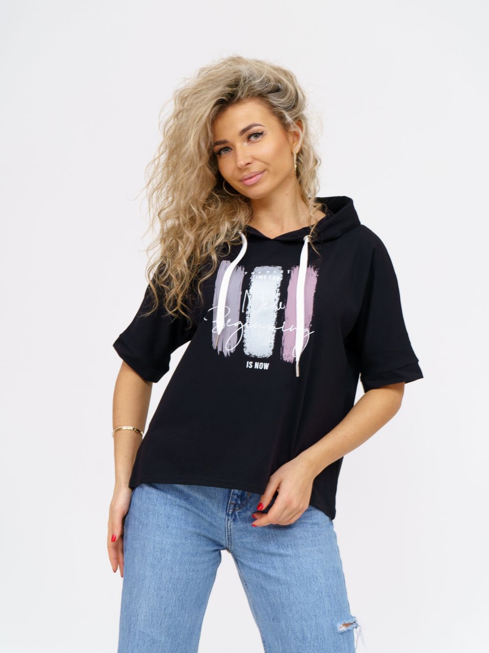 940 Туника "Черный" SveTekst (Акция)