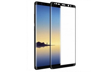 Защитное стекло Samsung Note 20 (черный) полная проклейка
