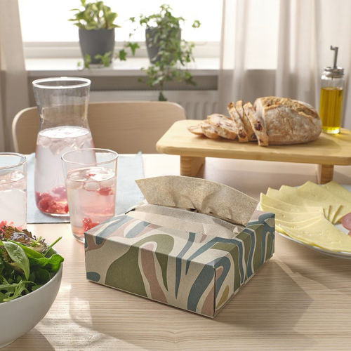 СЛОЙСТЬЕРТ SLОJSTJАRT Салфетки с узором 32х16 см, бежевые