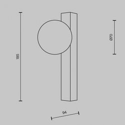 Бра Maytoni Yora MOD464WL-L3BS3K