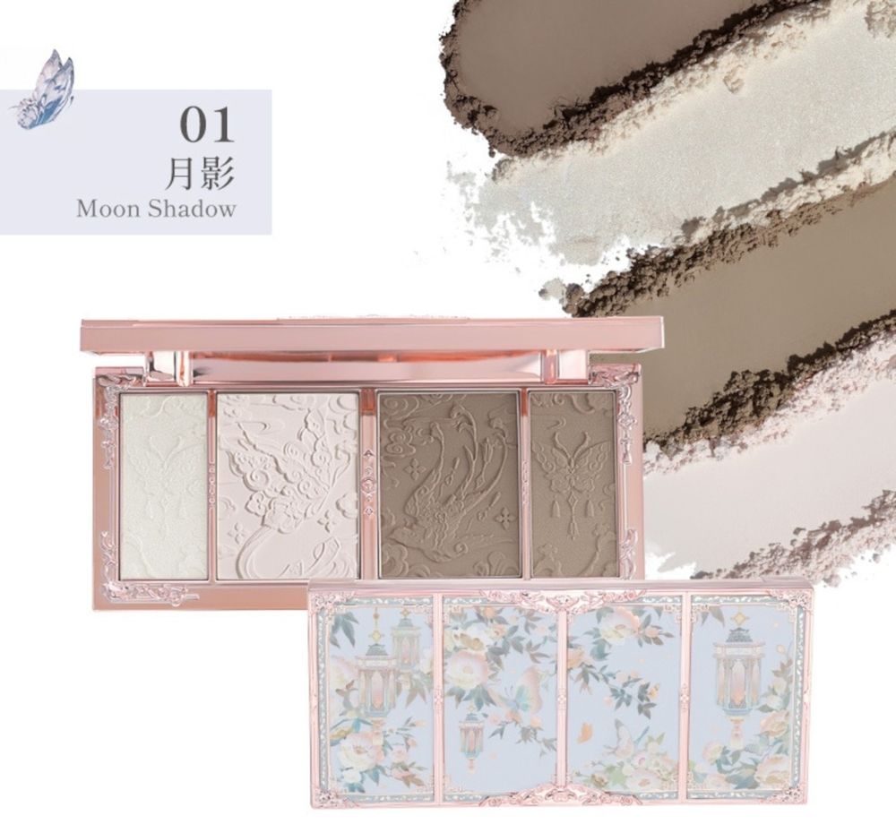 Палетка для контуринга Flower Knows Butterfly Cloud Collar - 01 Moon Shadow