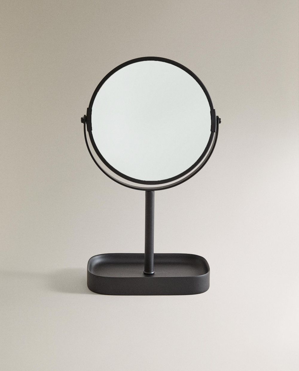 Zara Home зеркало для ванной комнаты, пластик, чёрный