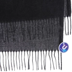 Палантин - шарф «ZIMA», однотонный, цвет черный, 180*70см (200гр)