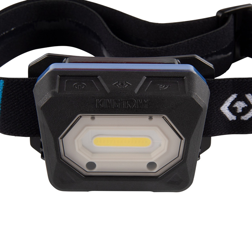 KING TONY (9TA522) Фонарь светодиодный, налобный, 1 Led COB, 3,7 В