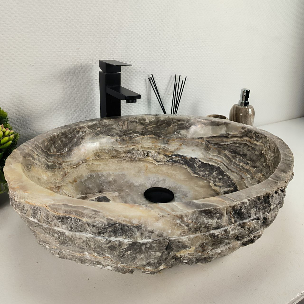 Раковина из оникса Erozy Grey EO-64419 58*46*16 0158