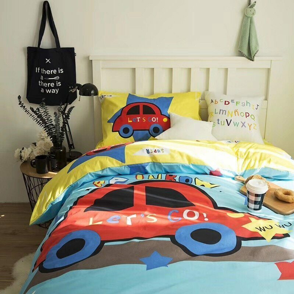 Постельное белье 160x80 Сатин Детский на резинке CDR021