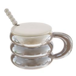 GAEM Кружка с крышкой и ложкой, 420 мл, L9,5 W9,5 H8 см, 4в.