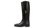 GUCCI Leather Knee high Boots Women"s Black