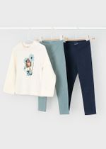 лонгслив с двумя леггинсами