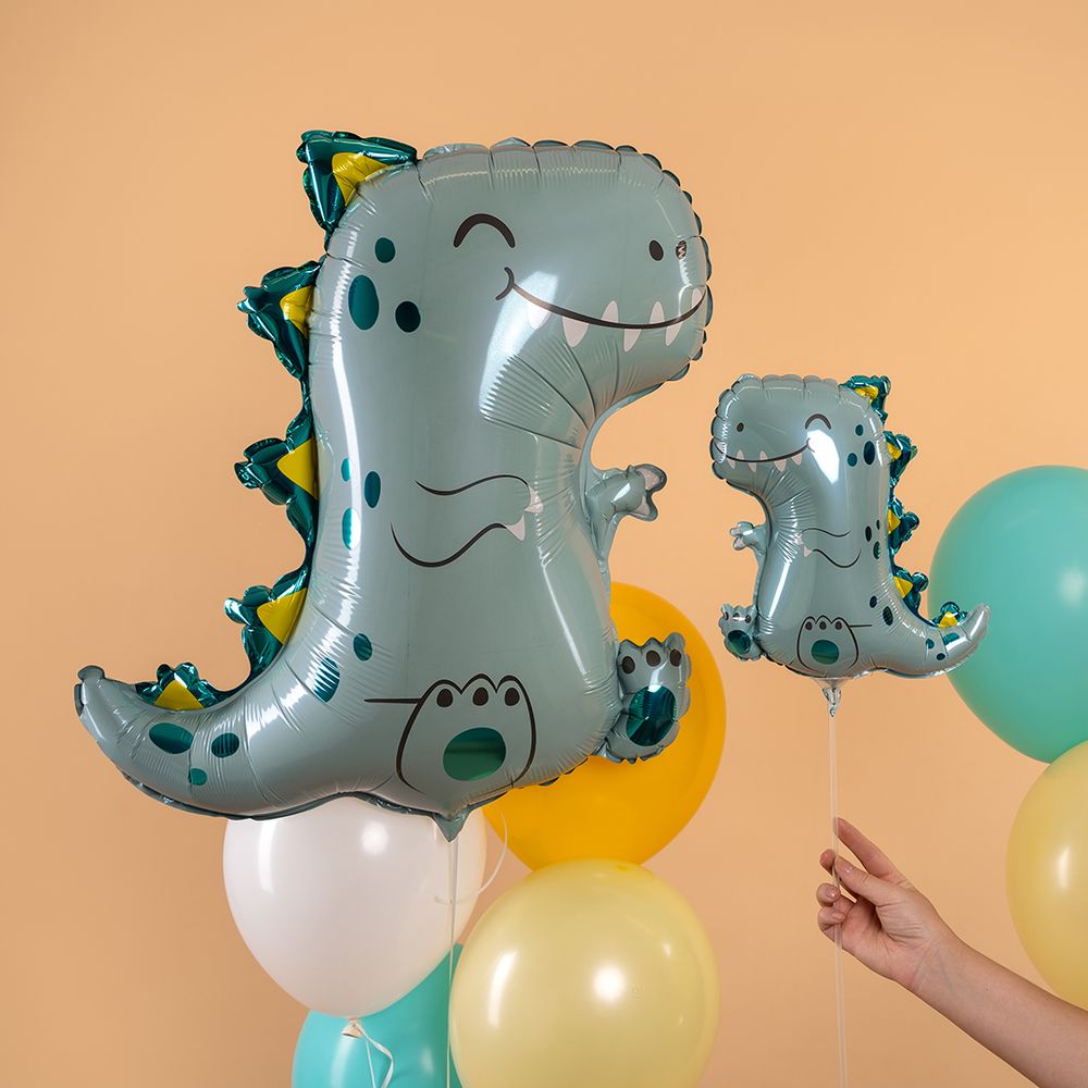 Шар (27''/69 см) Фигура, Динозаврик Т-Рекс, 1 шт.