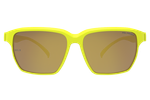 Спортивные очки HILX Rebel Shiny Milky Neon Yellow / Gold Mirror Polarized Lens