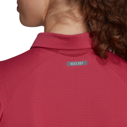 Женское поло Adidas Heat Ready Polo W - wild pink/cream white