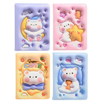 Блокнот детский Basir, формат А6, серия "Мишки", мягкая обложка 3D, 80 листов, размер 17.5*13 см