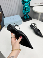 Prada Satin Slingback Pumps
