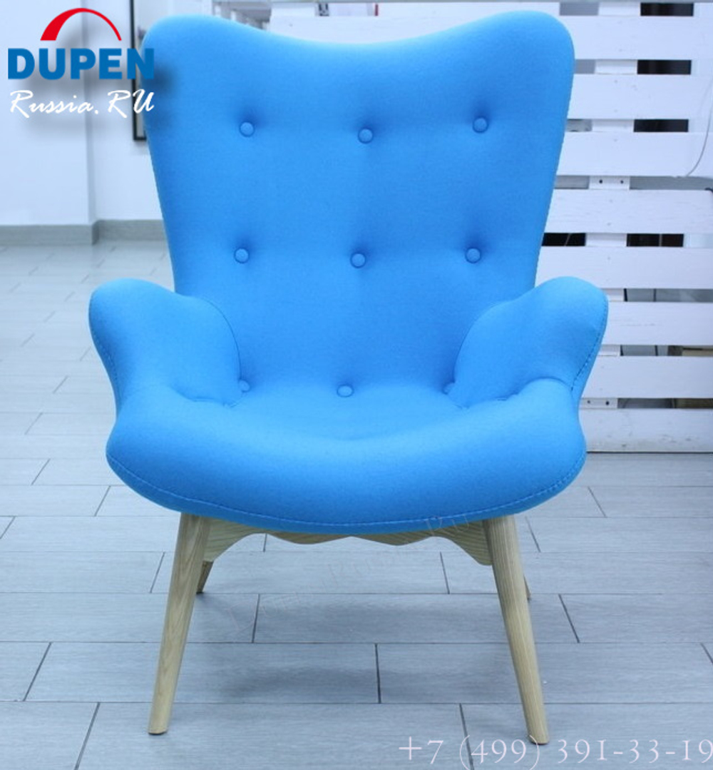 Кресло DC917 blue-голубое