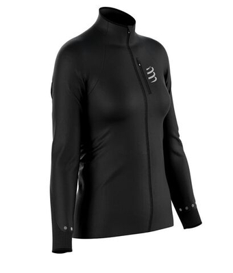 Женская теннисная куртка Compressport Hurricane Windproof - черный