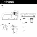 Смеситель для раковины WhiteCross Y Y1216BL черный матовый