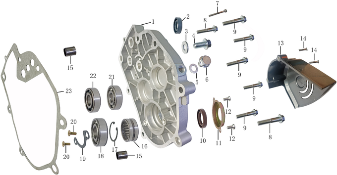 Запчасти двигателя к квадроциклу Motax Grizlik 300. Рис. 17
