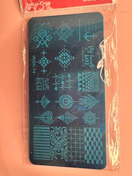 Трафарет металлический для стемпинга 74