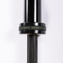 Гриф для штанги олимпийский женский 2010 мм (черный, до 480 кг, замки-пружины) D50 мм PROFI-FIT