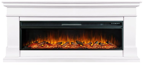 Каминокомплект California V60 SFT (Разборный) - Белый с очагом Vision 60 LOG LED