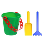 Набор №28 3предм. ведёрко 1л. +лопатка, грабельки (Крошка Я)