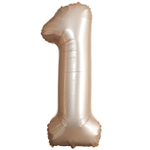 Шар фольгированный Цифра 1 101 см (Золотой)