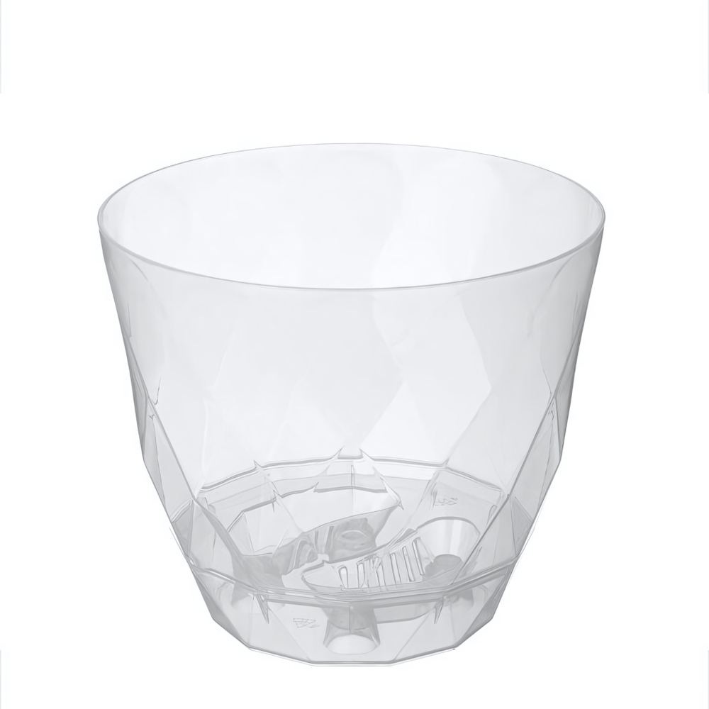 Горшок для цветов Laurel прозрачный D175мм, 2,3л с поддоном