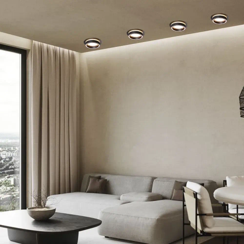 Светильник потолочный встраиваемый GX53, спот точечный черный светодиодный