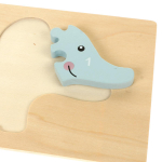 Развивающая игрушка деревянная Пазл-вкладыш по номерам Слон, C-41805