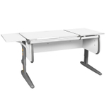 Растущая парта с короткой боковой полкой Дэми СУТ 25-01-БК1 (1500×610 мм)