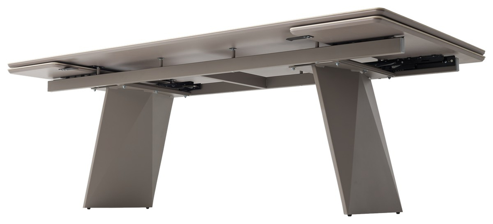 Стол М-City DISAUR Шерл 220 Оникс (Crystal Onix Bianco), керамика, Латте каркас