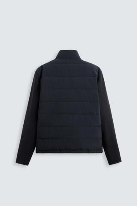 ZARA ОДНОТОННАЯ СТЕГАНАЯ КУРТКА, МОРСКОЙ СИНИЙ