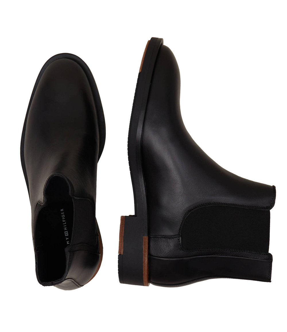 Кожаные челси chelsea Tommy Hilfiger - черный(FM0FM04644)