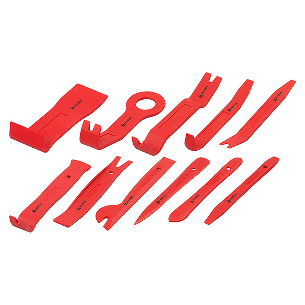 МАСТАК (108-10011) Набор съемников (лопатки) для панелей облицовки, 11 предметов