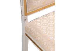 Стул Рембрандт молочный с золотой патиной