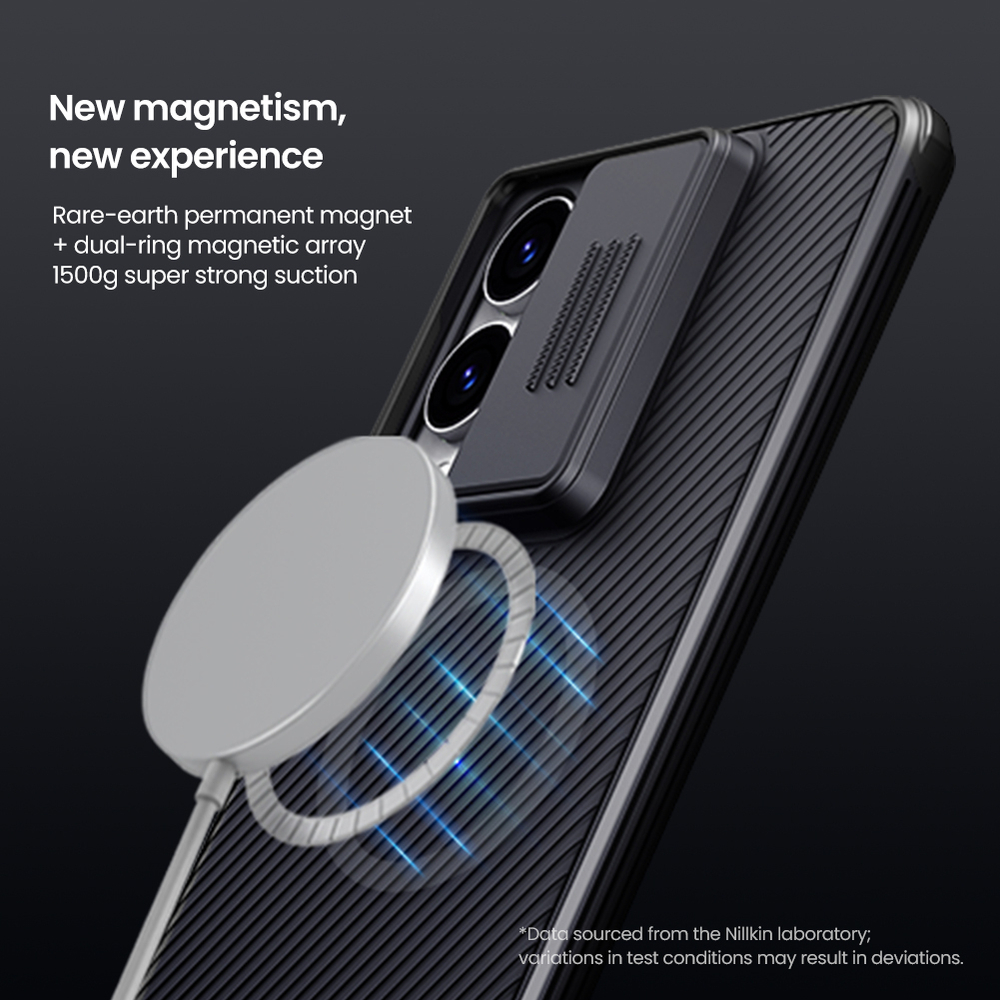 Чехол c поддержкой MagSafe для смартфона Samsung Galaxy S25 Edge от Nillkin серия CamShield Pro Magnetic Case