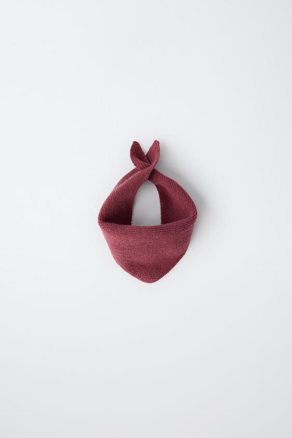 ZARA ТРЕУГОЛЬНАЯ ТРИКОТАЖНАЯ БАНДАНА, РОЗОВЫЙ