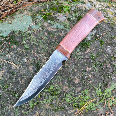 Разделочный нож НС-01 гравировка Медведь, Златоуст