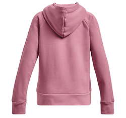 Детская теннисная куртка Under Armour Girls' UA Rival Fleece Big Logo Hoodie - pink/white