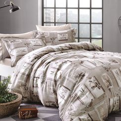 Постельное белье  TULIPS бежевый  TIVOLYO HOME Турция