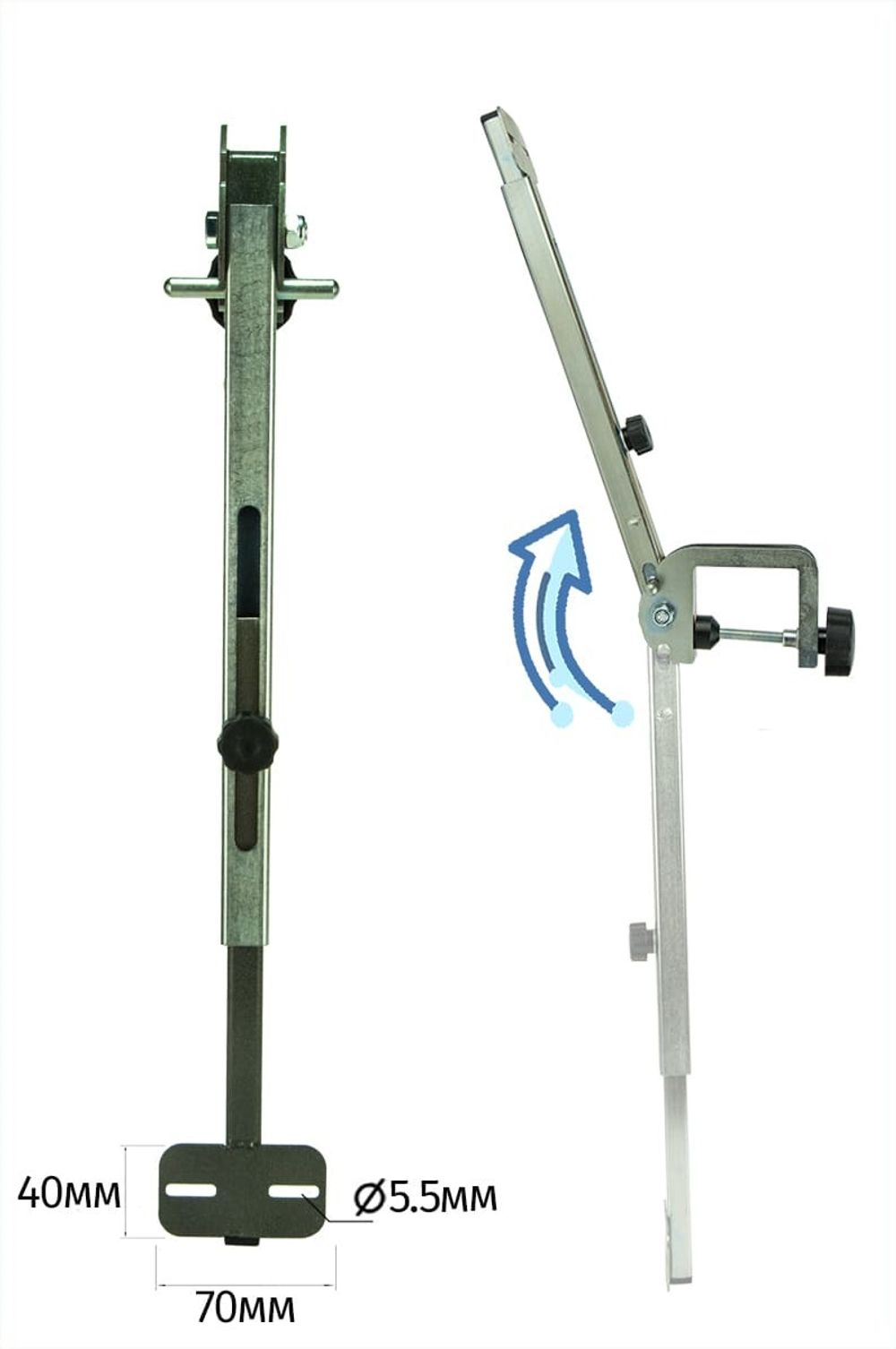 Откидное крепление датчика эхолота, оцинковка