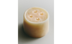 Декоративная свеча Zara Home, 7х14х14 см, бежевый, 3365/065
