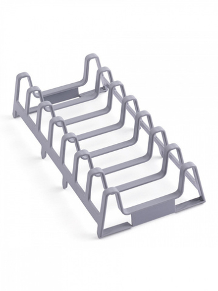 Подставка для сушки посуды DeNASTIA 29x14x6, полипропилен, серый